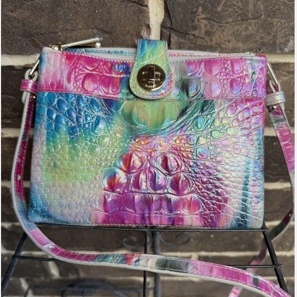 🎄🎁Brahmin Mina- Impression Colorful Women's Crossbody Bag - Picture 2 of 7